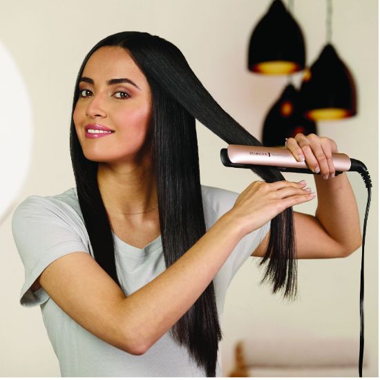 Imagen de S8599 Plancha Para Cabello Remington Keratina y Aceite de Argan