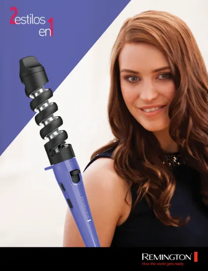Imagen de CI63N1 Ondulador Para Cabello Remington Guia en Espiral 2 en 1
